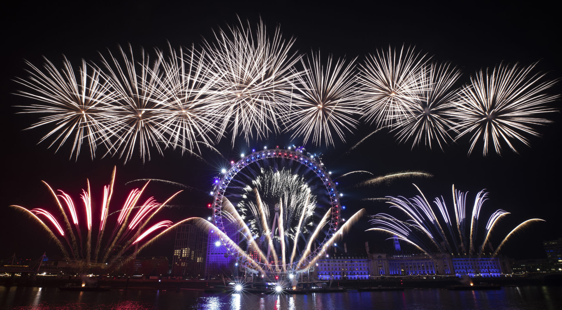 APTOPIX Britain New Year